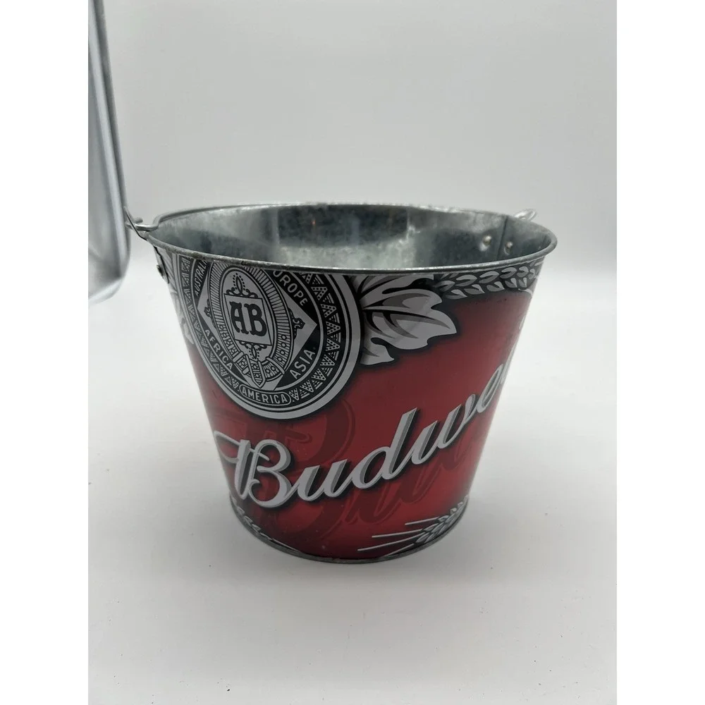 Budweiser‎ Beer 5 Qt Ice Pail For Drinks Beer Bottles Cans